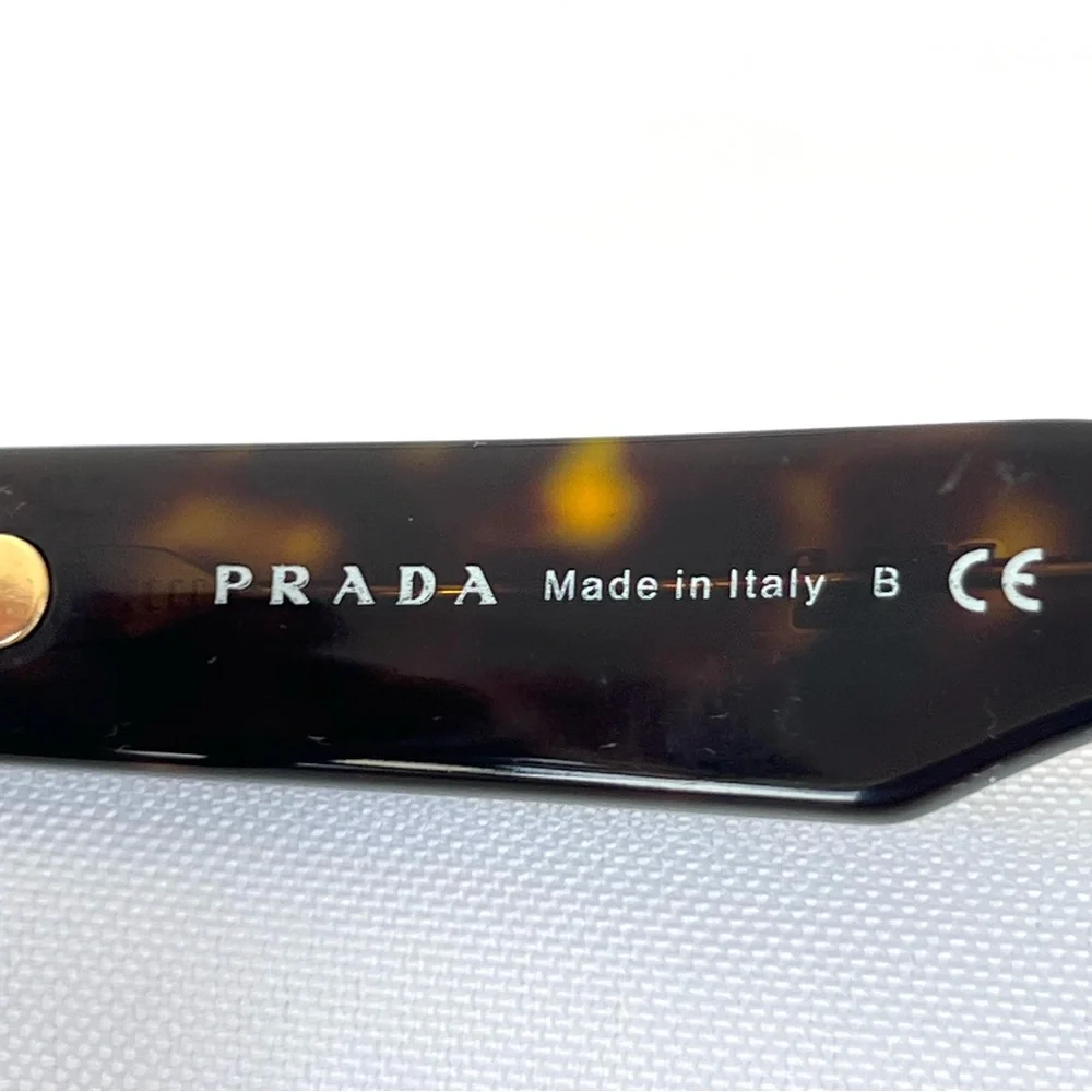 PRADA PR 10RSF-2AU3D0-57 Brown Gradient Lenses Cat Eye Havana Frame Sunglasses